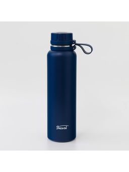 Kuber Industries - Vacuum Insulated Water Bottle Stainless Steel 1100ml Navy Blue