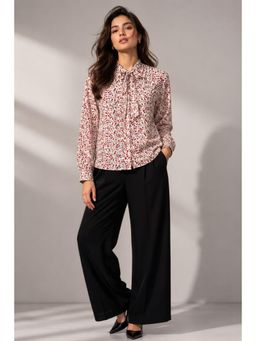 Twenty Dresses by Nykaa Fashion - Tie-Neck Shirt In Ditsy Floral Print
