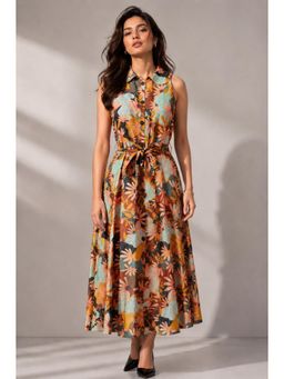 Twenty Dresses by Nykaa Fashion - Floral Print Relaxed Shirt Dress