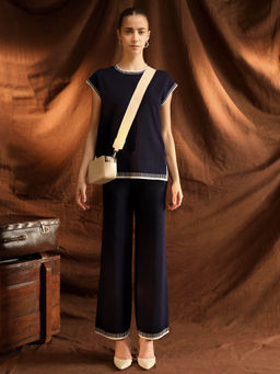 Kazo - Lindsey Navy Blue Co-Ord Set