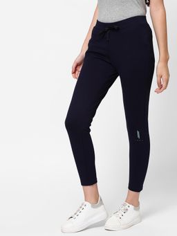 Sweet Dreams - Women Navy Blue Solid Tights
