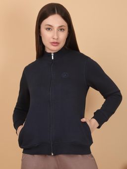 Sweet Dreams - Women Navy Blue Solid Jacket