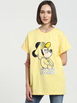 Bewakoof - Yellow Graphic T-shirt