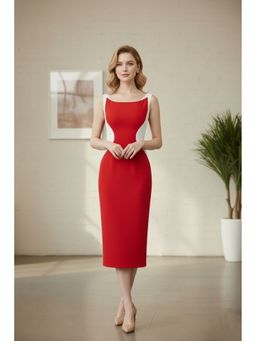 AAREIN - Red Hourglass Dress