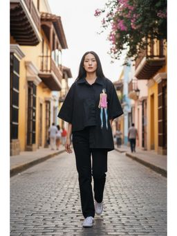 ASHTAG - Black Meet The Model Shirt