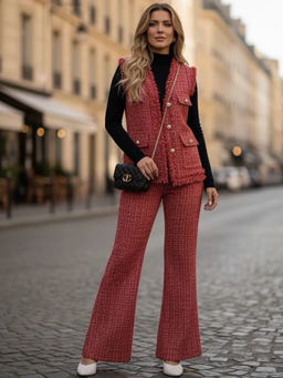 Trenbee - Red Paisley Co-Ord Set