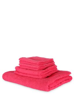 KOPA - 7Pc Quick Dry 100% Cotton Soft Terry Towel -1Pc Bath, 2Pc Hand, 4Pc Face D'Ross Solid-