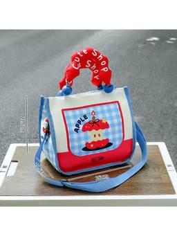 House of Quirk - Blue Sling Leak Resistant Lunch Bag