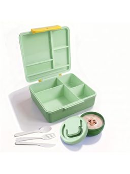 House of Quirk - Nomnom Green Print Bento Lunch Box