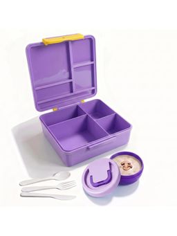 House of Quirk - Nomnom Purple Print Bento Lunch Box