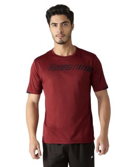 Black Panther - Men Maroon Actifit Activewear T-Shirt
