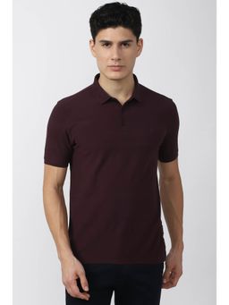 Van Heusen - Maroon Polo T-Shirt