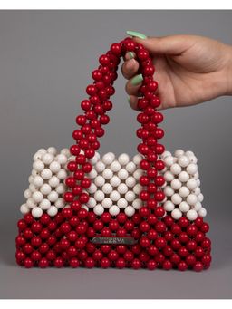 Tussya by Shreya - by Shreya Cherry Ivory - Crystal Handbag