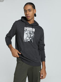 Puma - Cat Graphic Grey Hoodie