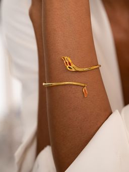Shaya by CaratLane - 925 Silver Shaya by CaratLane Forged by Rejections Bracelet in Gold Plated