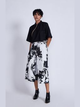 Advait - White Kafka Layered Culottes