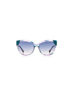 Ana Hickmann - Women Sunglasses Multi-Color Acetate Frame & Blue Colored Lens (AH9339P04SG) (56)