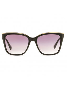 Ana Hickmann - Women Sunglasses Black Acetate Frame & Green Colored Lens (AH9357A01SG) (55)