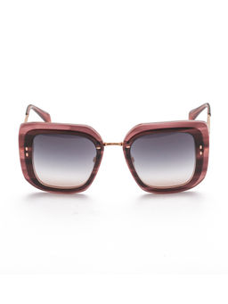 Ana Hickmann - Women Sunglasses Brown Acetate Frame & Grey Colored Lens (AH9404E02SG) (52)