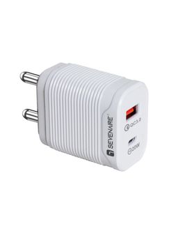 SEVENAIRE - 20W Dual Port Fast Charger for iPhone 13-12-11 ,Samsung Galaxy Series-Note (Made in India)