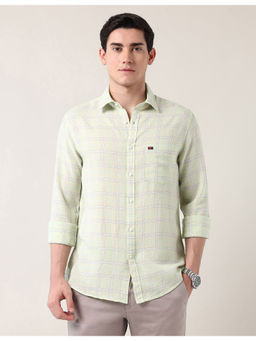AD By Arvind - Yellow Airsoft Modern Slim Fit Shirt
