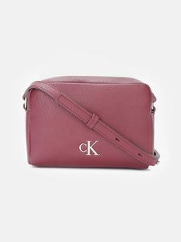Calvin Klein - Solid Pink Pu Sling Bag