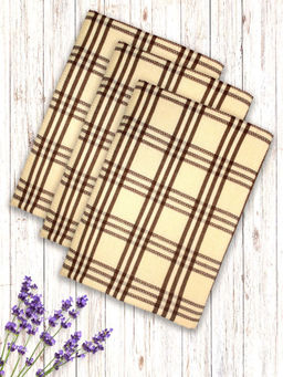 Athom Living - Yellow Ultra Absorbent Premium Bath Towels (Pack Of 3) (M)