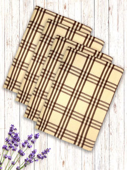 Athom Living - Yellow Ultra Absorbent Premium Bath Towels (Pack Of 4) (M)