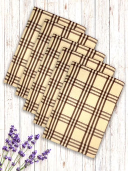 Athom Living - Yellow Ultra Absorbent Premium Bath Towels (Pack Of 5) (M)