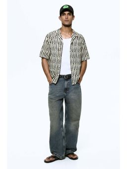 H&M - Men Brown Regular Fit Cotton Resort Shirt