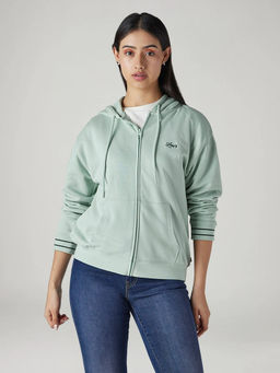 Levi's - Women Green Solid/Plain Cotton Jacket