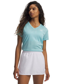 Under Armour - Women Blue Solid/Plain Polyester T-Shirt