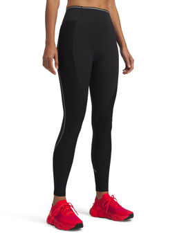Under Armour - Women Black Solid/Plain Polyester Leggings