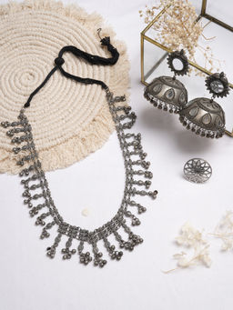 Teejh - by Joker and Witch Reeya Silver Oxidised Jewelry Gift Set