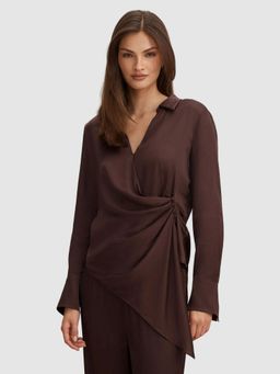 Forever New - Maude Asymmetrical Drape Top