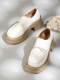 VALIOSAA - White Smart Loafers