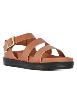 London Rag - Women Stylish Strappy Sandals - Tan