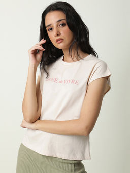 RAREISM - Pariot Beige T-shirt