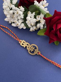 Digital Dress Room - Fancy Rakhi Designs Slogan Bro#1 Mauli
