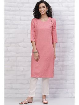 Rangriti - Peach Tie & Dye Kurta