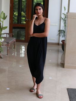 Vasstram - Dhoti Jumpsuit Black