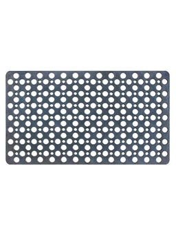 Freelance - PVC Shower Mat Bathroom Bath Tub Non Slip Grip Bathmat Grey (75 x 43 cm)