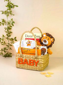 Little Hip Boutique - A Roaring Welcome - Baby Boy Gift Basket