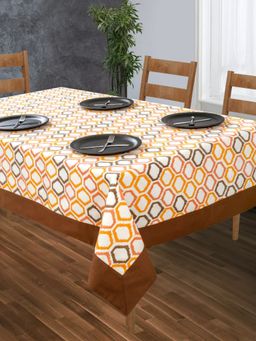 SHADES OF LIFE - Multi Ikkat Border With Plain Border Center Table Cover