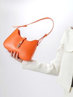 EN TOI - Bella Orange Baguette Bag