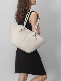 EN TOI - Chelsea Beige Tote Bag with Pouch