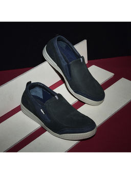 WOODLAND - Dark Navy Slip-On Shoe