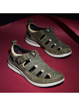 WOODLAND - Olive Green Sandal for Men