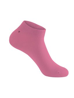 Footprints - Pink Bamboo Ankle Casual Socks For Women