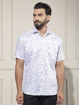 CRIMSOUNE CLUB - White Printed Shirt